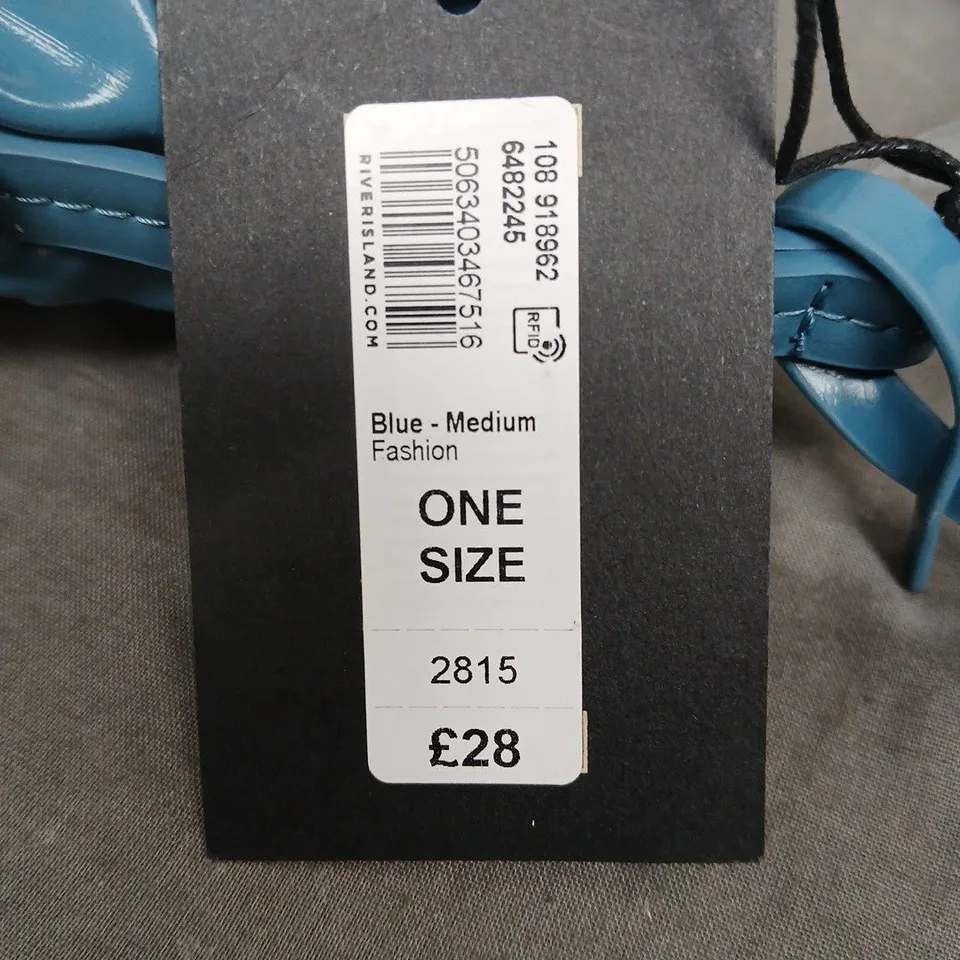 RIVER ISLAND STUDIO HANDBAG IN BLUE