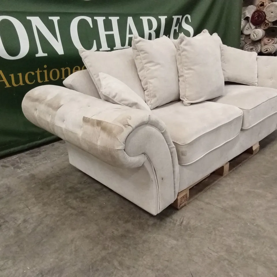 WINDSOR 3 SEATER FABRIC SCATTER BACK SOFA RRP £949