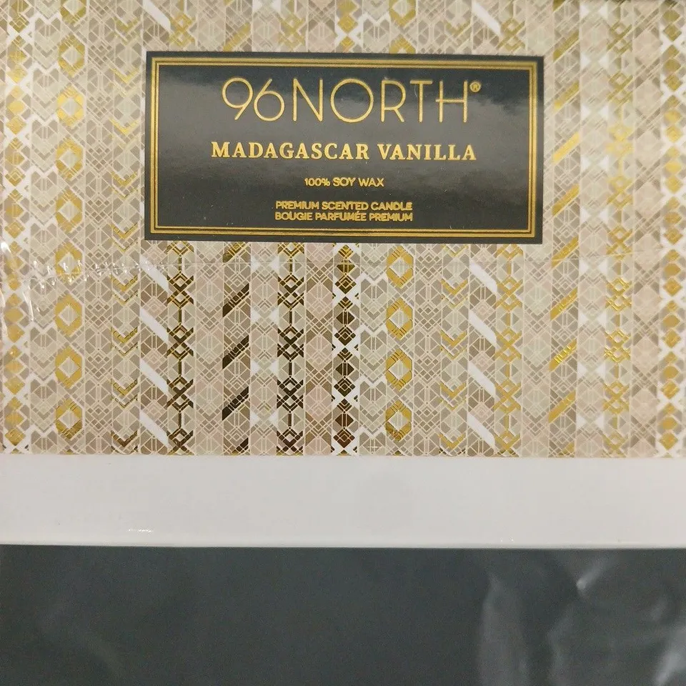3x 96North Madagascar Vanilla Soy Wax Candle – 11.6 oz / 330 g – Boxed