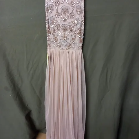 MAYA DELUXE EMBELLISHED BOW BACKMAXI DRESS - 14