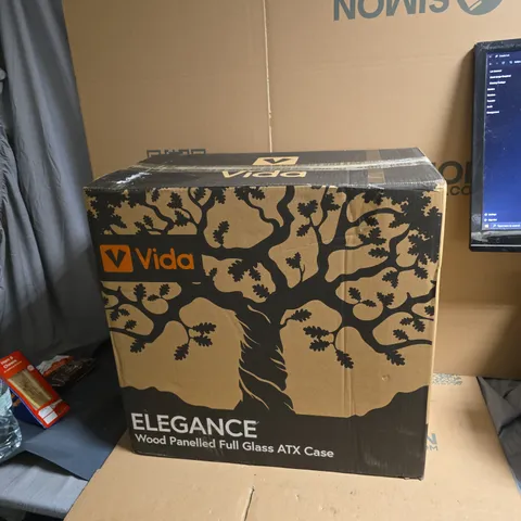 VIDA ELEGANCE WOOD-PANELLED FULL GLASS ATX PC CASE