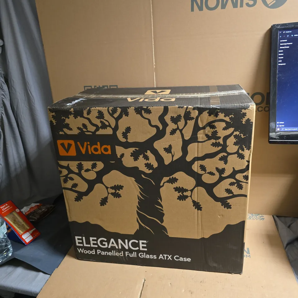 VIDA ELEGANCE WOOD-PANELLED FULL GLASS ATX PC CASE