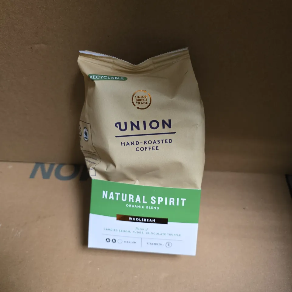 UNION HAND-ROASTED COFFEE – NATURAL SPIRIT ORGANIC BLEND WHOLEBEAN - 200G