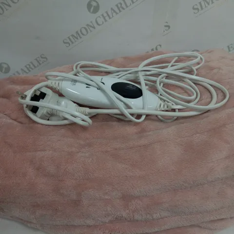 COZEE HOME VELVETSOFT HEATED THROW IN PINK
