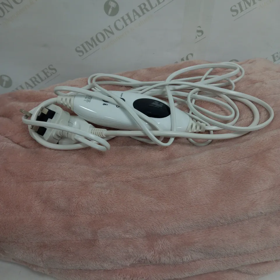 COZEE HOME VELVETSOFT HEATED THROW IN PINK