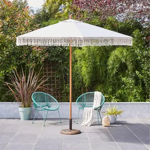 BOXED 2.7m MACRAME PARASOL (1 BOX)