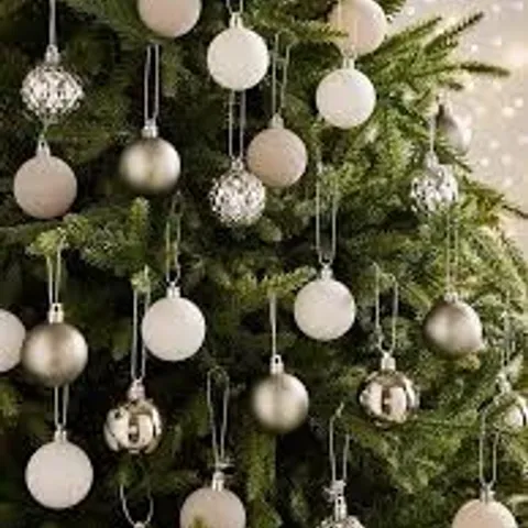 BOXED WINTER WALK FILLER SET OF 50 CHRISTMAS TREE DECORATIONS