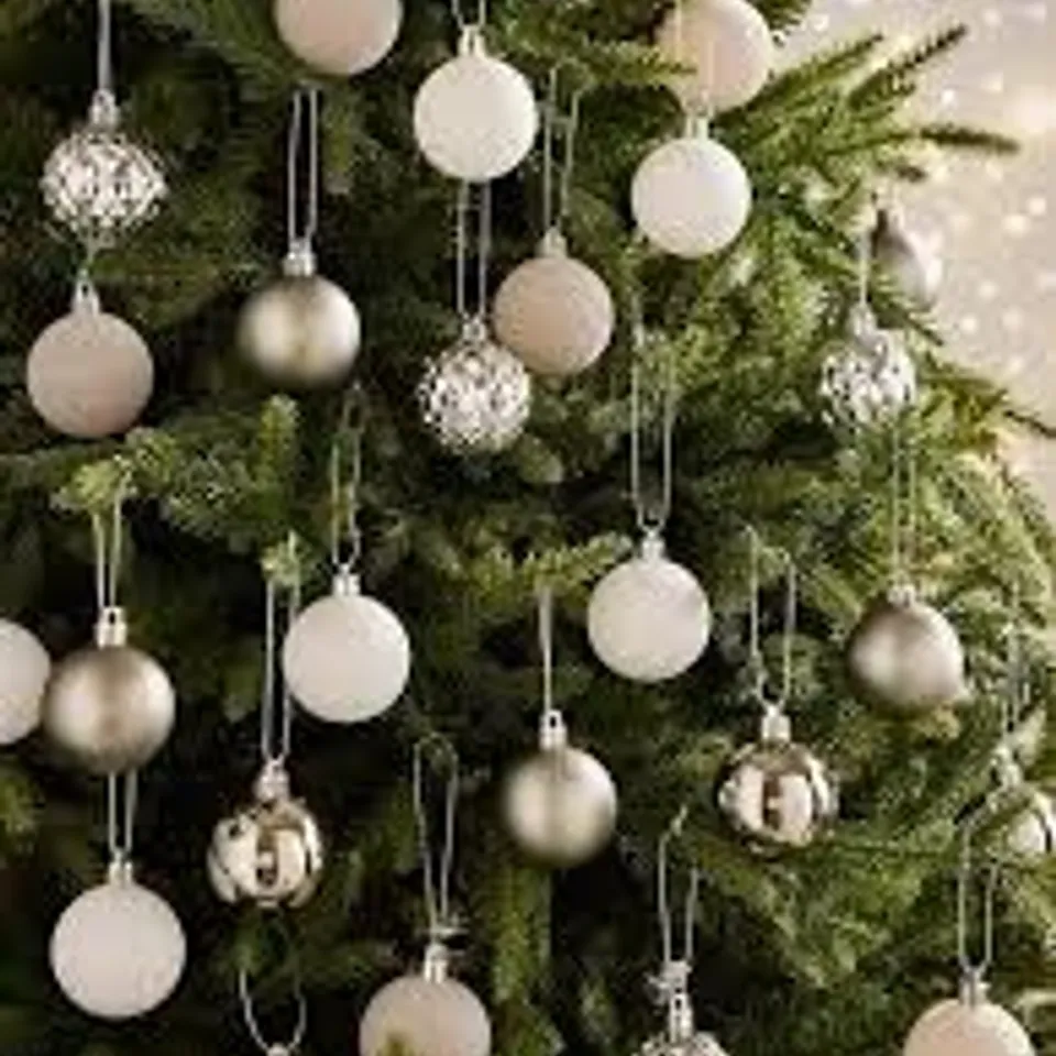 BOXED WINTER WALK FILLER SET OF 50 CHRISTMAS TREE DECORATIONS RRP £20