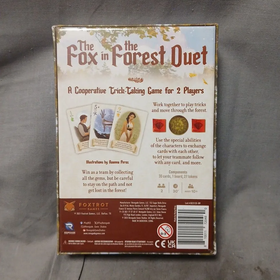 THE FOX IN THE FOREST DUET