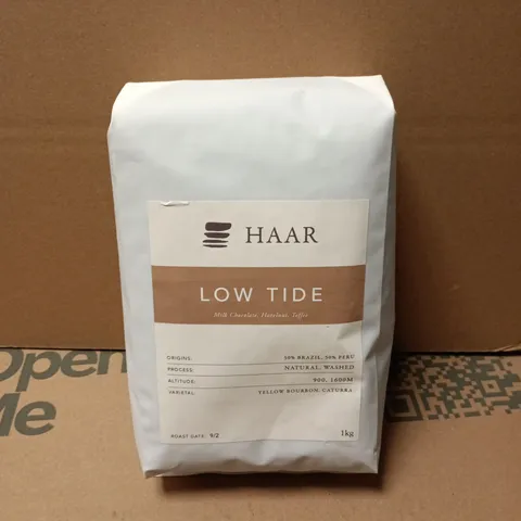 HAAR LOW TIDE COFFEE BLEND (MILK CHOCOLATE, HAZELNUT, TOFFEE) - 1KG