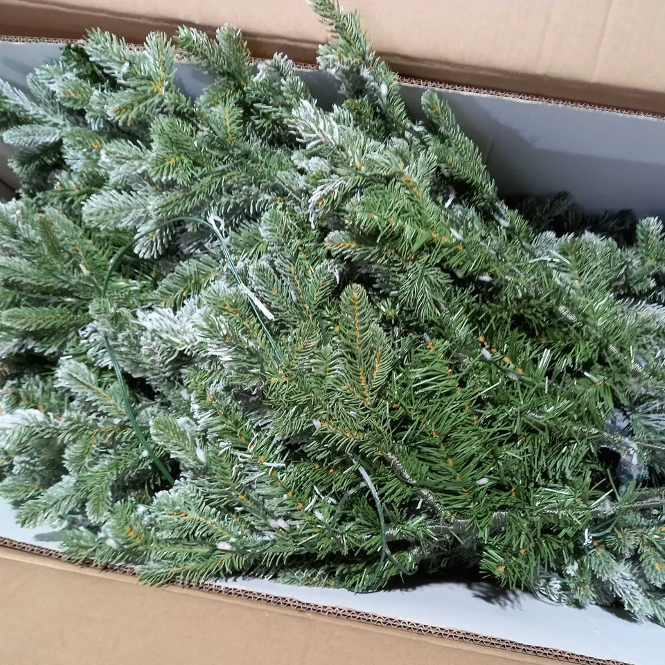 SANTA'S BEST 16 FUNCTION PRE-LIT DEWDROP CHRISTMAS TREE- 6FT SNOW KISS- COLLECTION ONLY