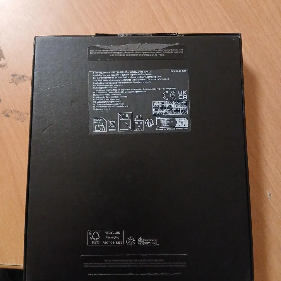SAMSUNG GALAXY Z FOLD6 SMARTPHONE – BOXED