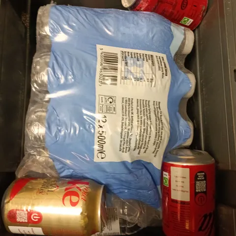 APPROXIMATELY 5 ASSORTED DRINKS PRODUCTS TO INCLUDE COKE ZERO, DIET COKE, SPRING WATER ETC