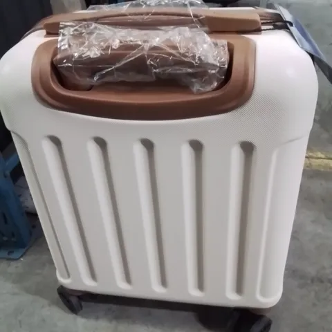 LUGG TRAVEL CABIN BAG CREAM&BROWN 