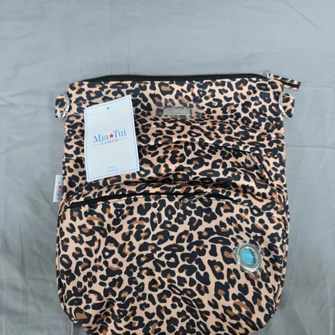 MIA TUI LONDON LEOPARD PRINT BAG