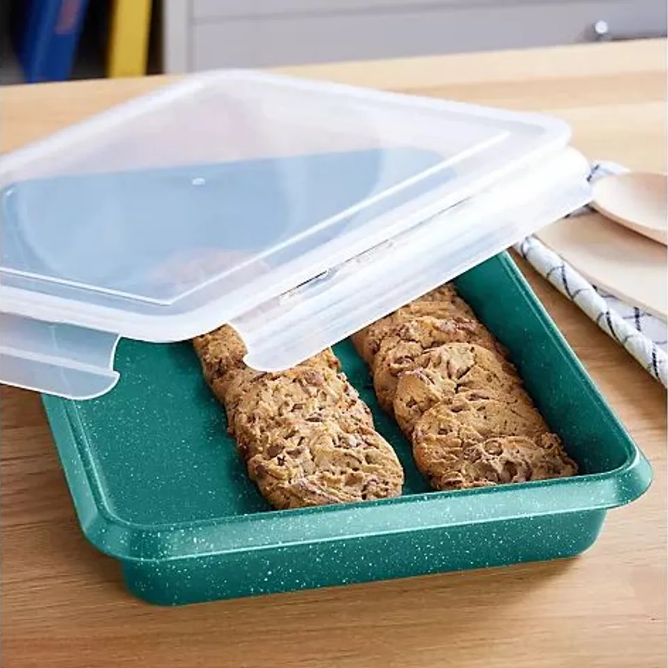 CURTIS STONE SET OF 2 DURA PAN ROAST AND BAKE STORE PAN