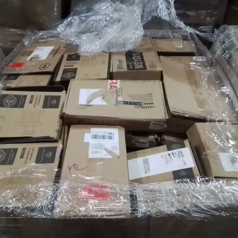 PALLET CONTAINING A LARGE QUANTITY OF TV WALL MOUNT BRACKETS