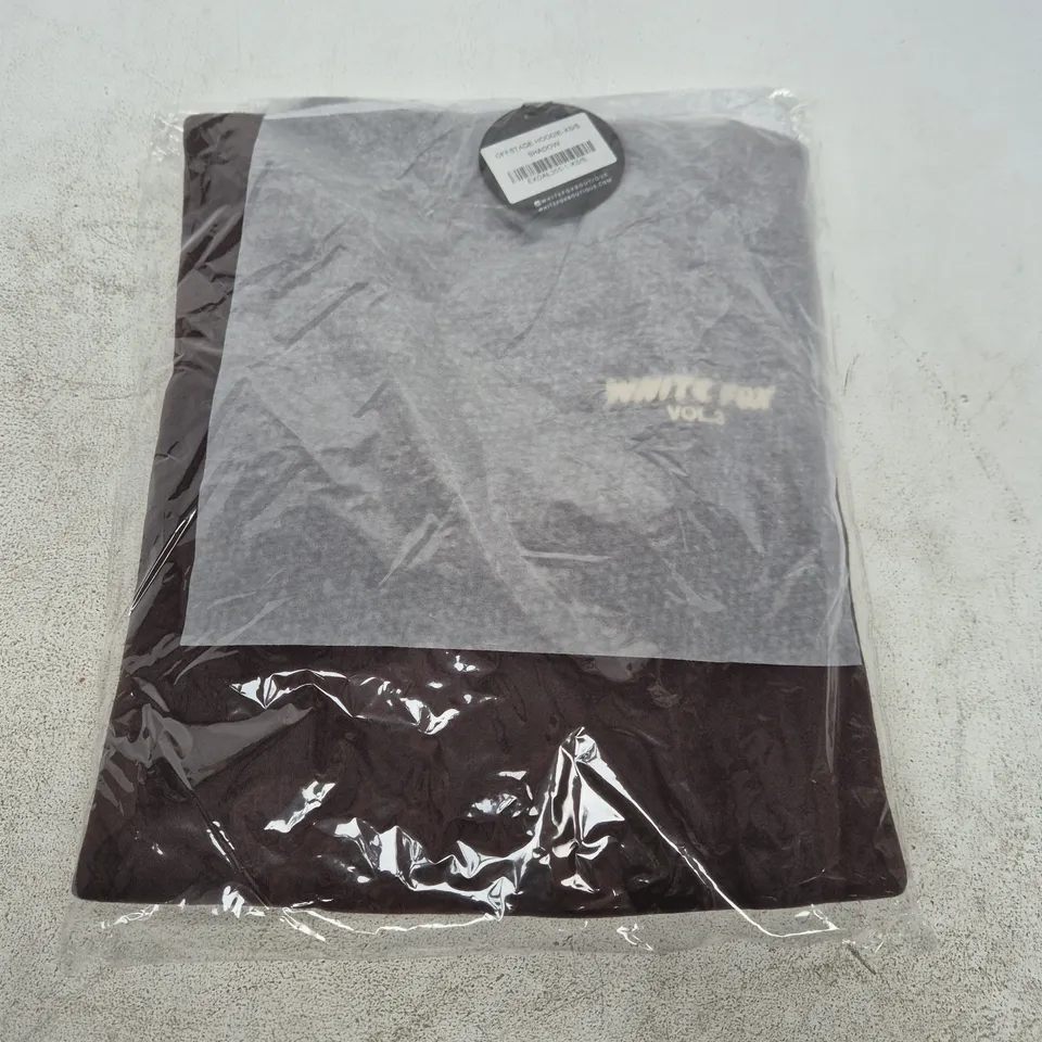 BAGGED WHITE FOX OFFSTAGE HOODIE IN SHADOW - XS/S