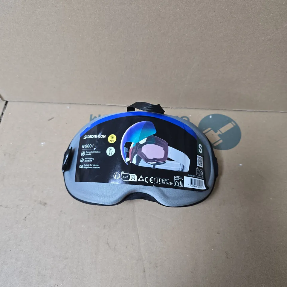 DECATHLON G9001 SKI GOGGLES – BLUE MIRROR LENS, SIZE S