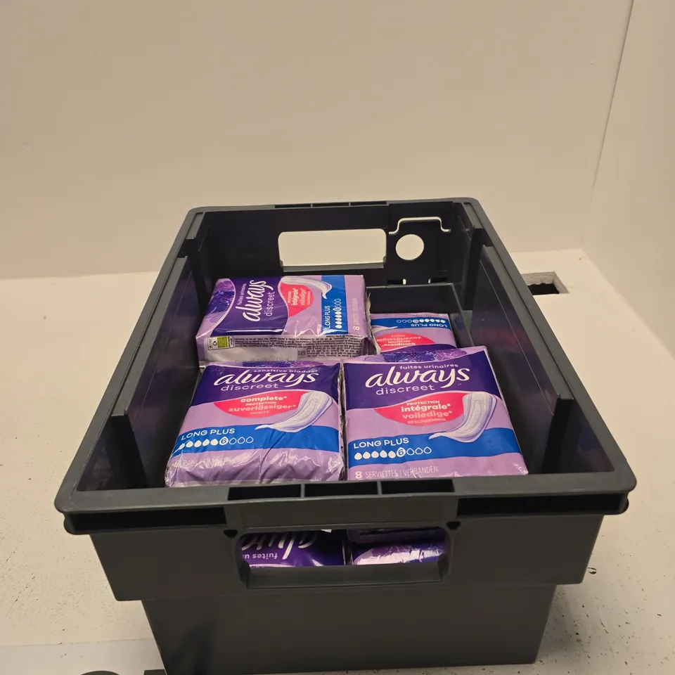 TOTE OF 7 ALWAYS DISCREET LONG PLUS 6