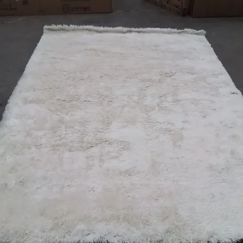 QUALITY DESIGNER AREA RUG - APPROXIMATELY 340CM X 240CM - CREAM