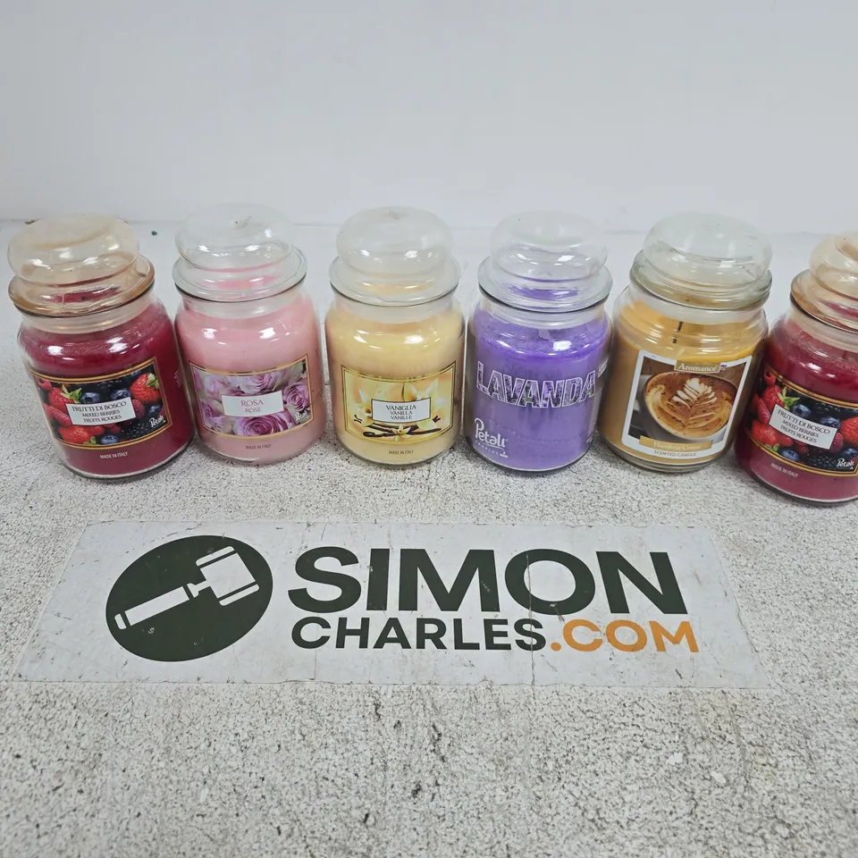 15 ASSORTED SCETED CANDLES IN VARIOUS SCENTS - COLLECTION ONLY