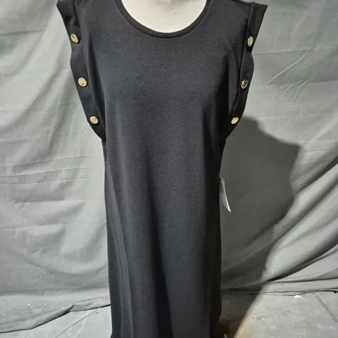 SAINT + SOFIA ROWAN DRESS – BLACK MOLTEN, UK 16 (US 12 / EU XL)
