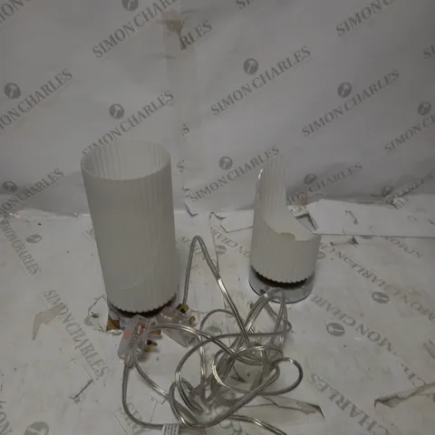 DAMAGED SET OF 2 JOHN LEWIS TABLE LIGHTS