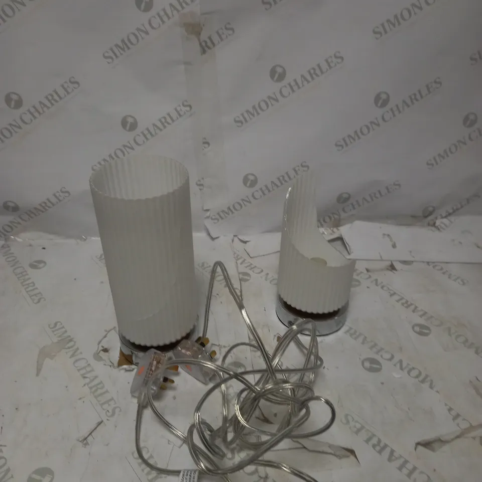 DAMAGED SET OF 2 JOHN LEWIS TABLE LIGHTS 