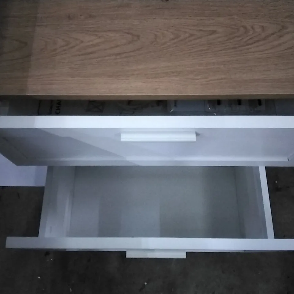 EPPING L-SHAPE COMPUTER DESK - NATURAL/WHITE