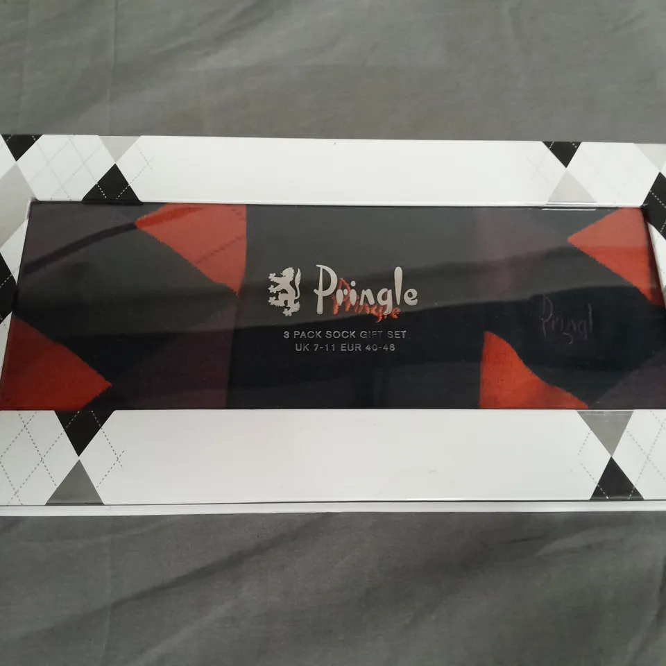 BOXED PRINGLE SOCKS GIFT SET 