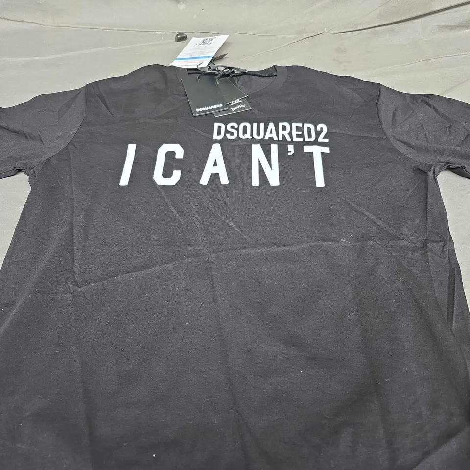 DSQUARED2 LOGO CASUAL TEE - SIZE LARGE
