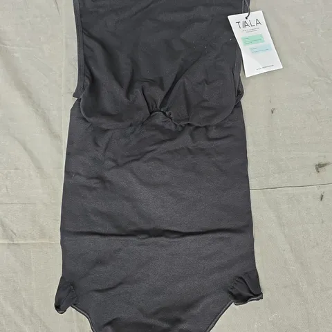 T/ALA BOAT NECK SLEEVELESS BODYSUIT IN BLACK SIZE LARGE