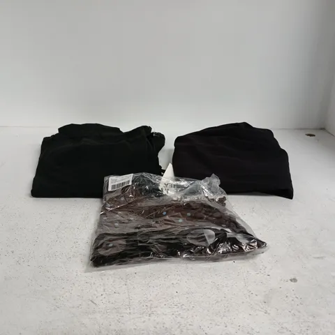BOX OF APPROXIMATELY 25 ASSORTED CLOTHING ITEMS TO INCLUDE M&S TROUSERS, RIVER ISLAND TROUSERS, ASOS ETC