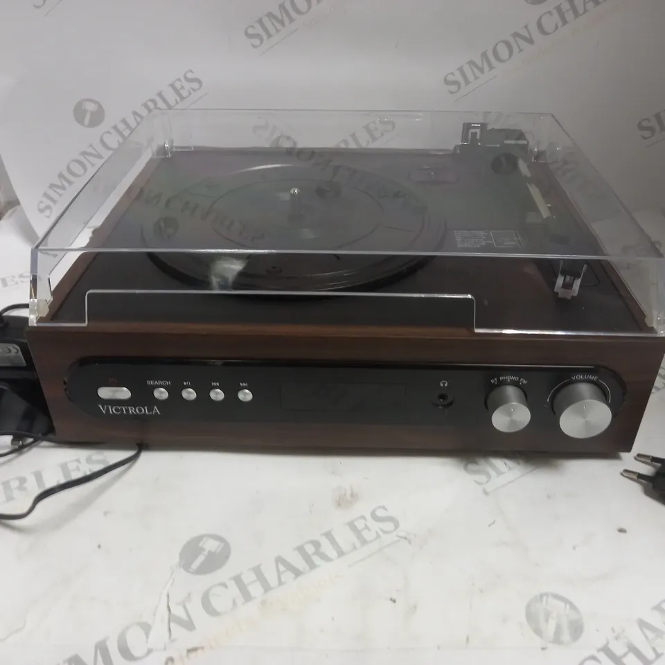 BOXED VICTROLA VTA-65 3-IN-1 BLUETOOTH TURNTABLE 