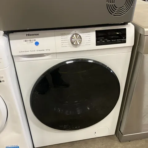 HISENSE 60CM FREESTANDING 8 KG FRONT LOAD WASHER - UNPROCESSED RAW RETURN