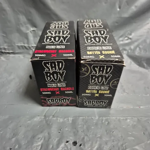 APPROXIMATELY 12 SAD BOY E-LIQUID MULTIPACKS