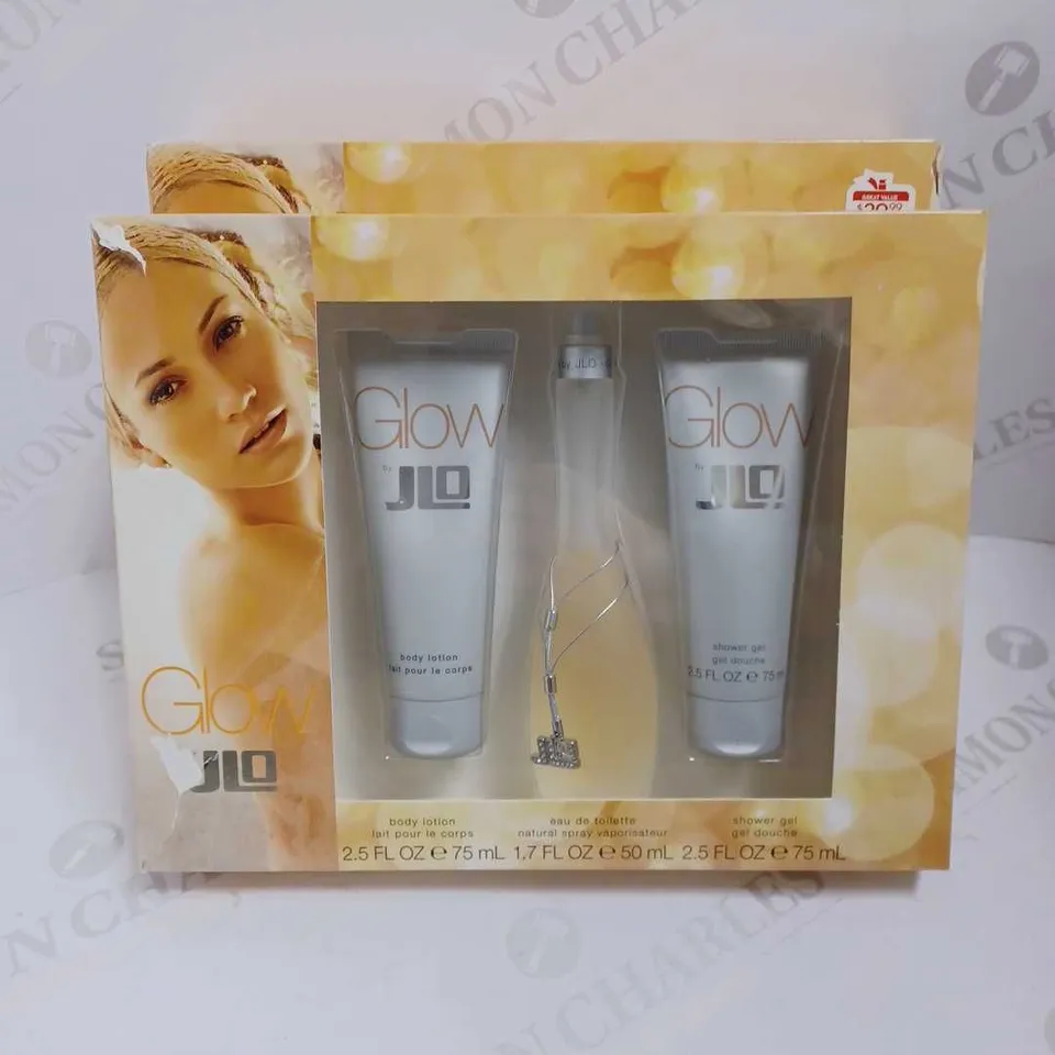 LOT OF 2 JENNIFER LOPEZ J LO GLOW EAU DE TOILETTE 50ML GIFT SETS