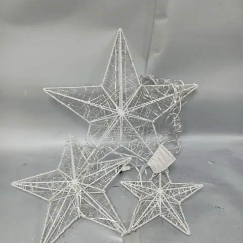 SET OF TWINKLING STAR CHRISTMAS LIGHTS 