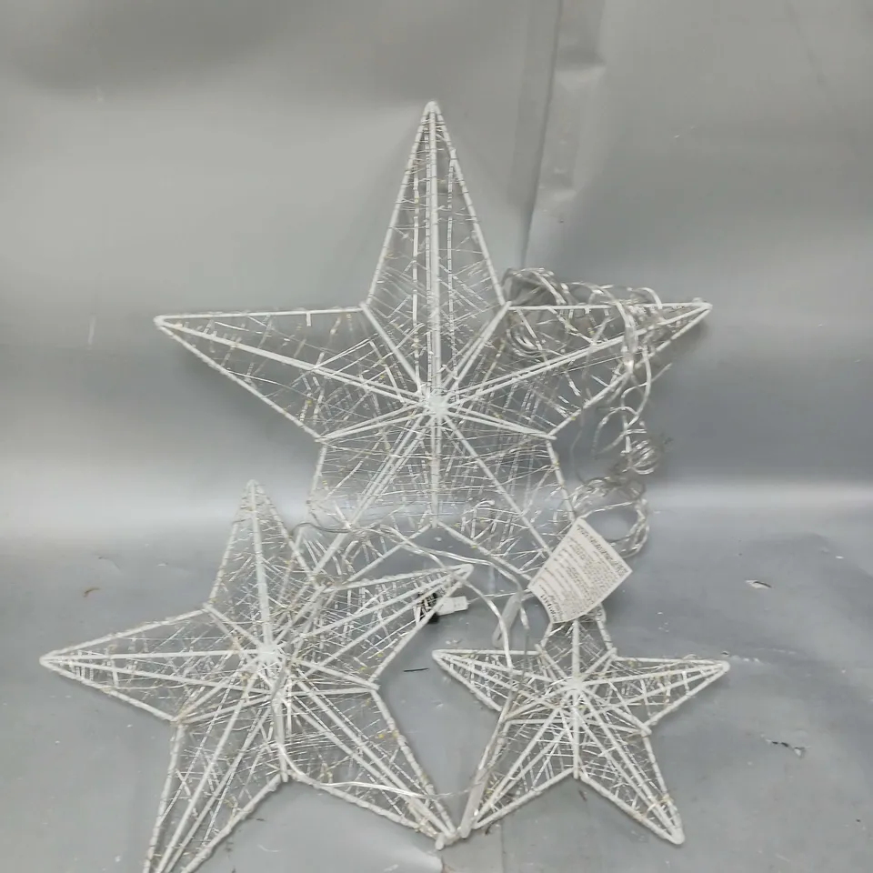 SET OF TWINKLING STAR CHRISTMAS LIGHTS RRP £39.99