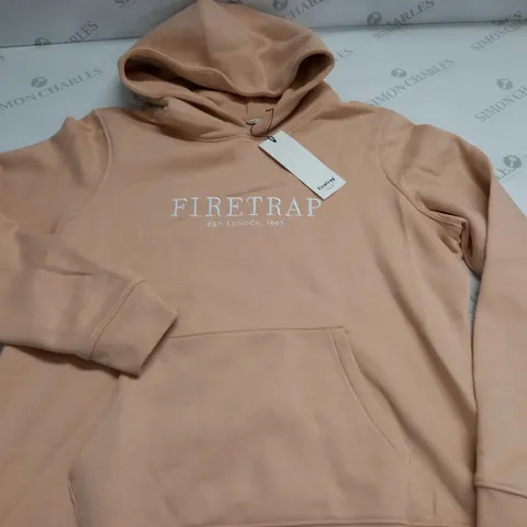 FIRETRAP LARGE LOGO PINK HOODIE - 14