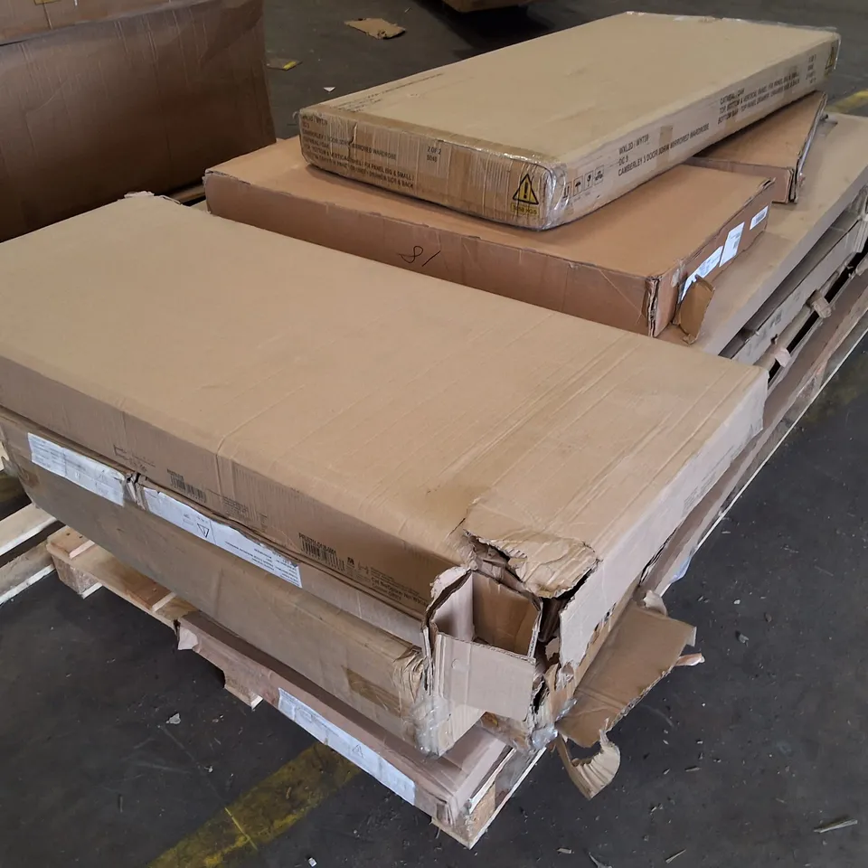 PALLET CONTAINING ASSORTED INCOMPLETE FLATPACK FURNITURE PARTS
