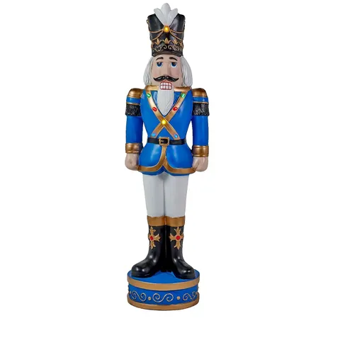 BOXED FESTIVE 5FT PRE-LIT INDOOR OUTDOOR NUTCRACKER - COLLECTION ONLY 