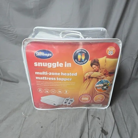 SILENTNIGHT SNUGGLE IN MULTI-ZONE HEATED MATTRESS TOPPER – DOUBLE, IN CLEAR CARRY CASE