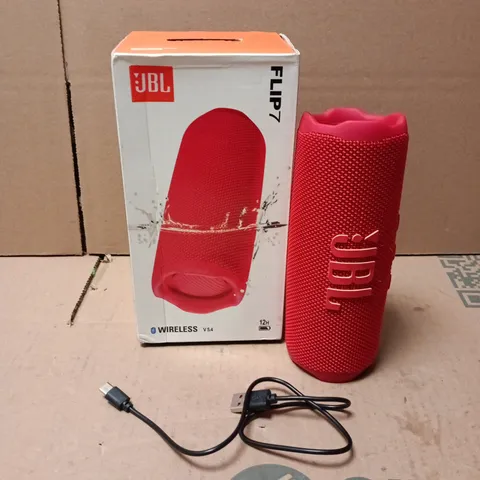 BOXED JBL FLIP7 WIRELESS SPEAKER - RED