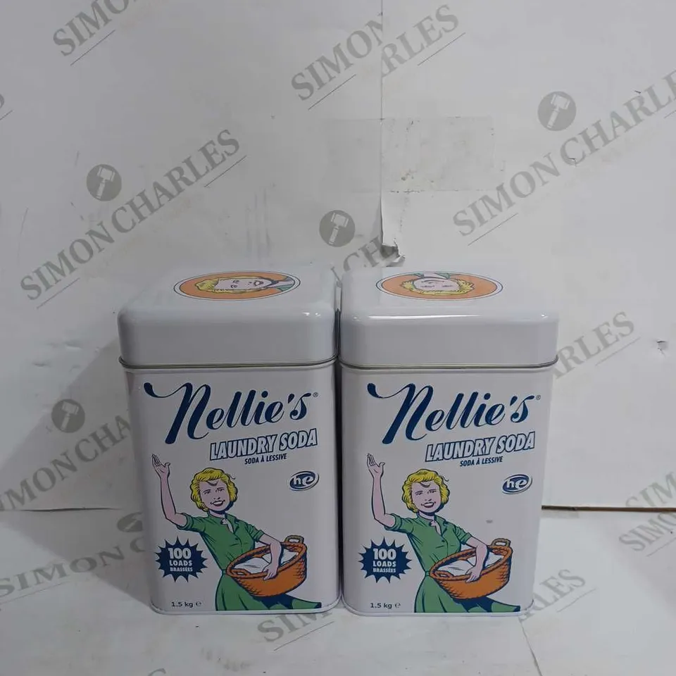 SET OF 2 NELLIE'S ALL-NATURAL LAUNDRY SODA