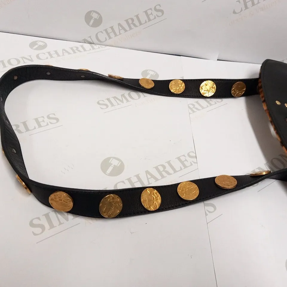 CHRISTIAN LOUBOUTIN LEOPARD PRINT CALF HAIR CROSS BODY BAG