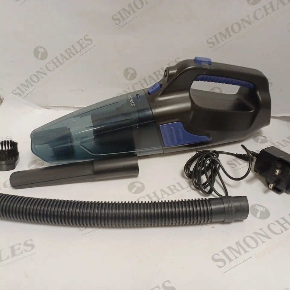 BOXED ALACRIS HANDHELD CORLDESS VACUUM CLEANER. 