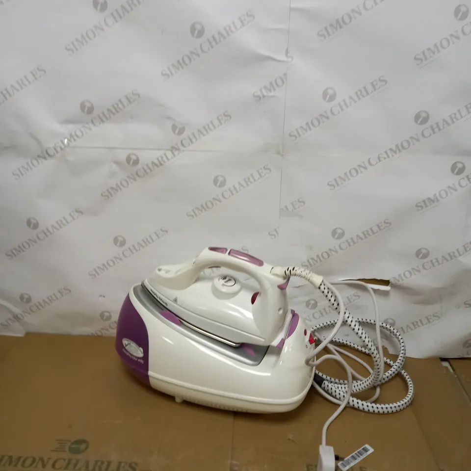 MORPHY RICHARDS JET STEAM GENERATOR IRON PINK/WHITE
