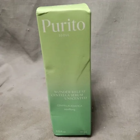BOXED AND SEALED PURITO WONDER RELEAF CENTELLA SERUM UNSCENTED (60ML)